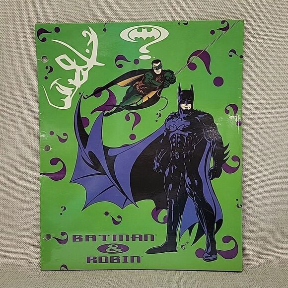 Batman Comic Book 1992, Batman Forever Vhs, Book, Folder, Paper Mask - Picture 5 of 13